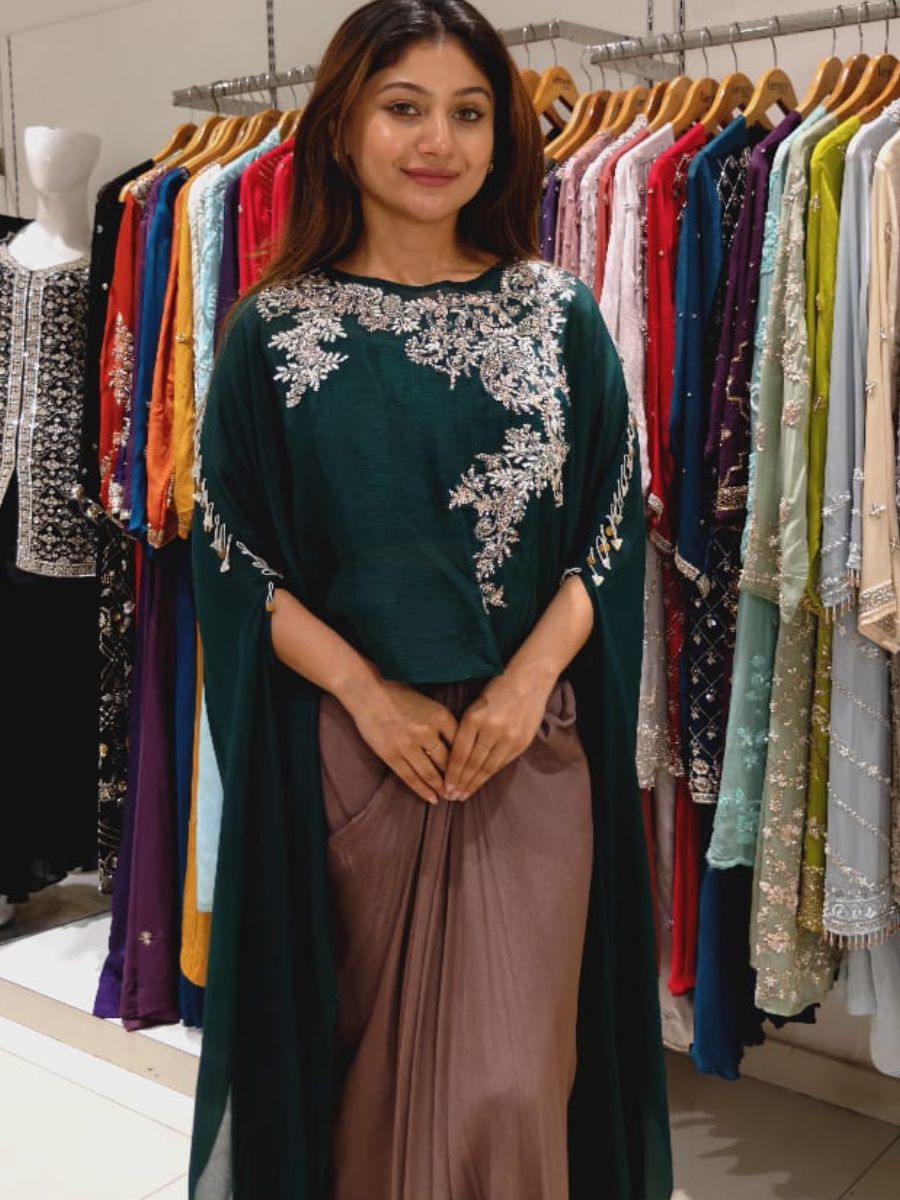 Green Kaftan Set