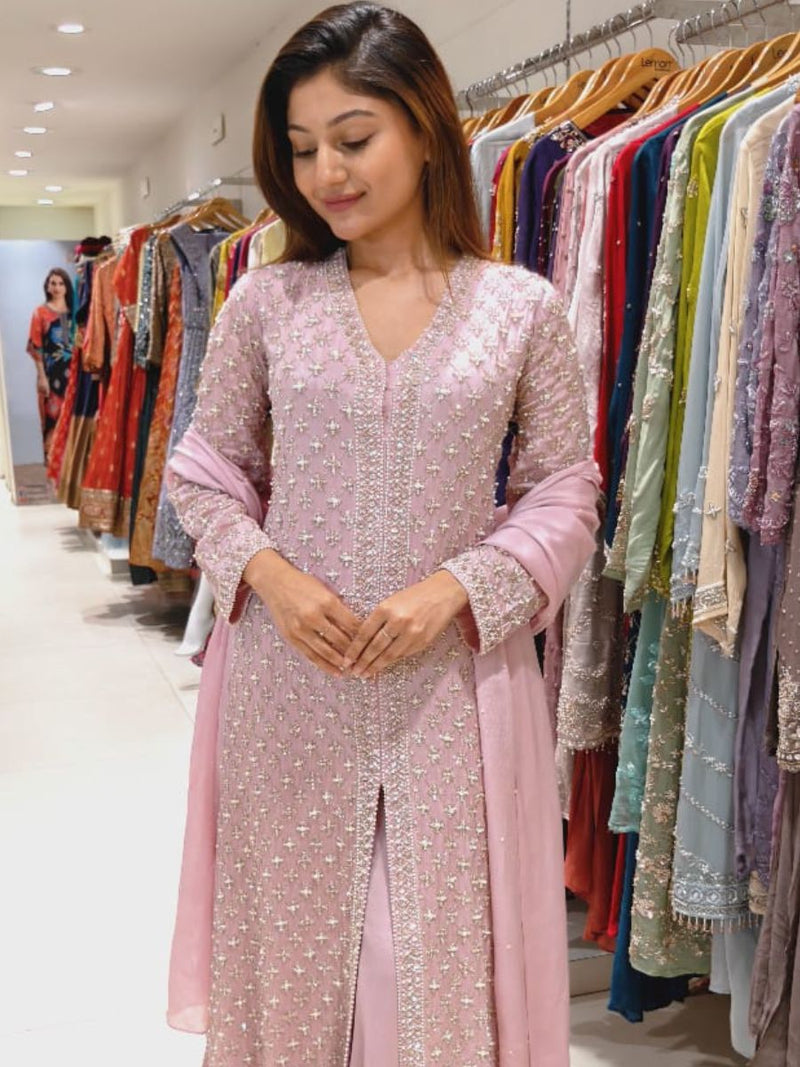 Baby Pink Kurta Set