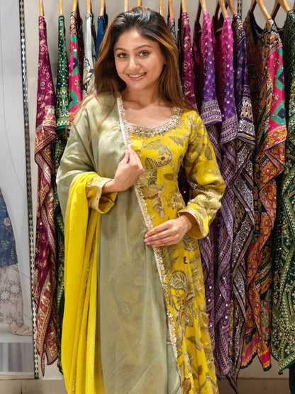 Yellow Anarkali