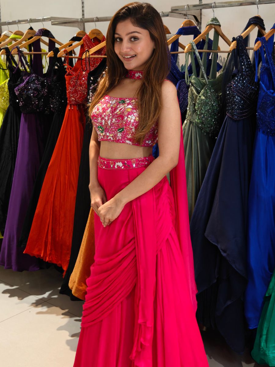 Rani Pink Lehenga Set