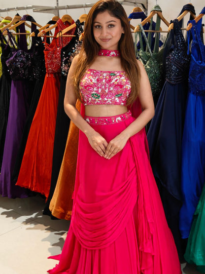 Rani Pink Lehenga Set