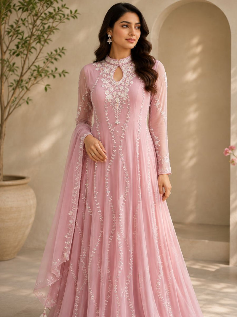 Embroidered Anarkali Gown