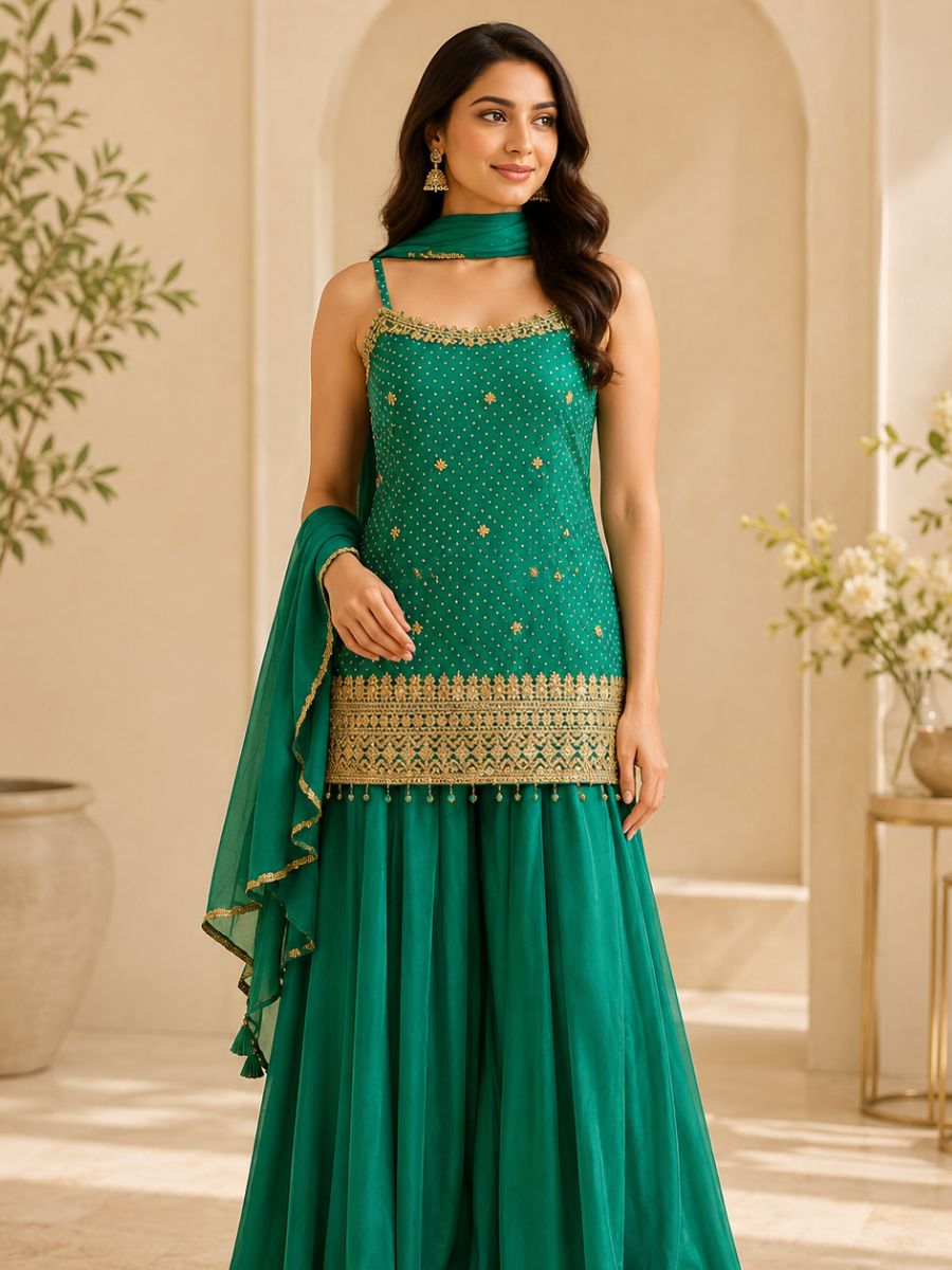 Embroidered Anarkali Gown