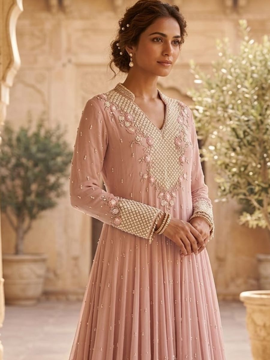 Flowing Embellished Gown