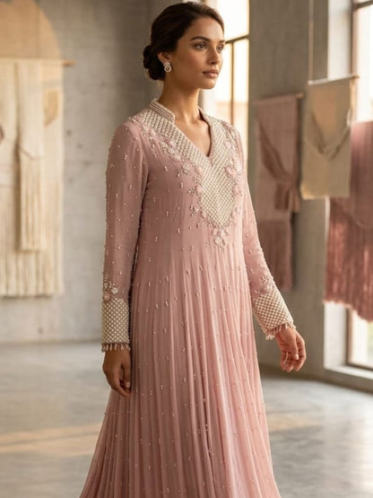 Flowing Embellished Gown
