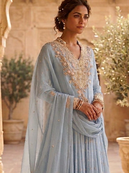 Flowing Embellished Gown