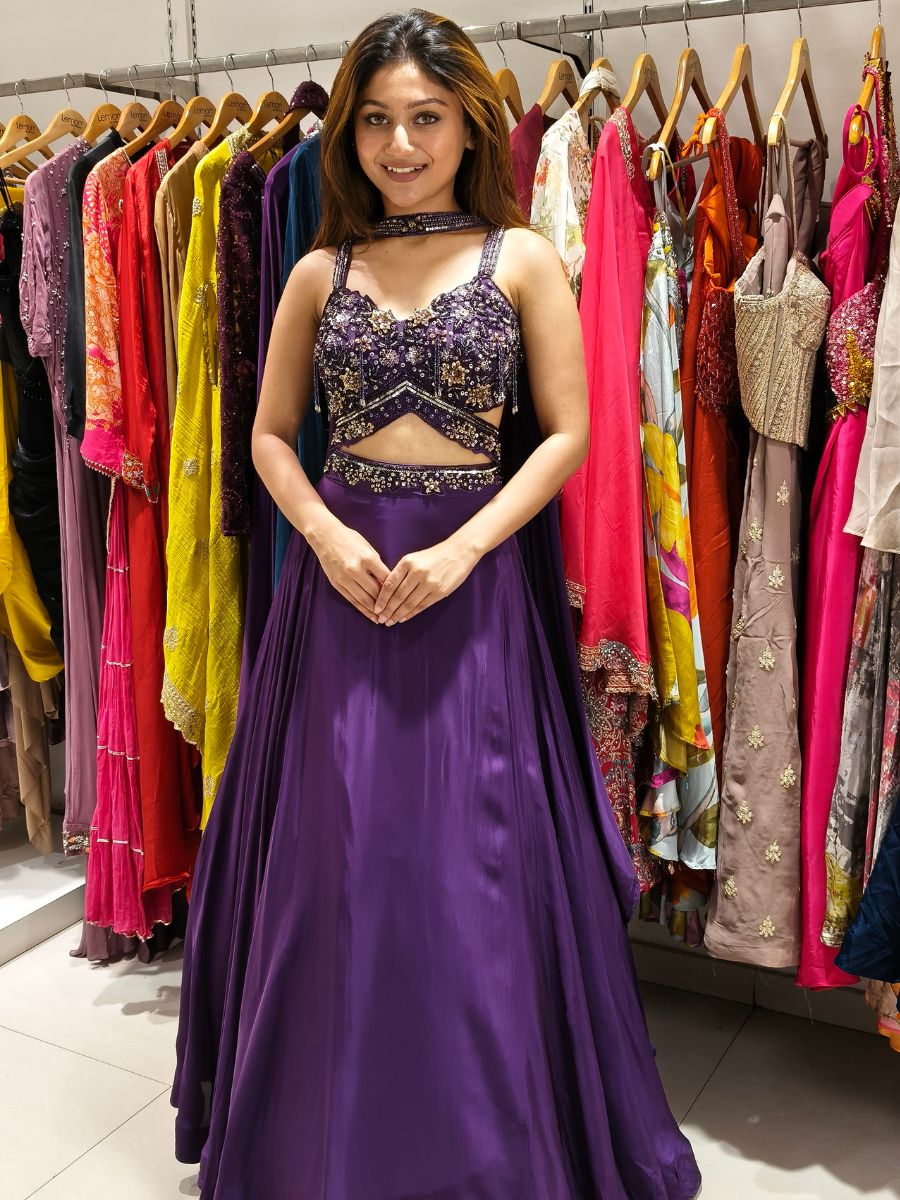 Purple Lehenga Set